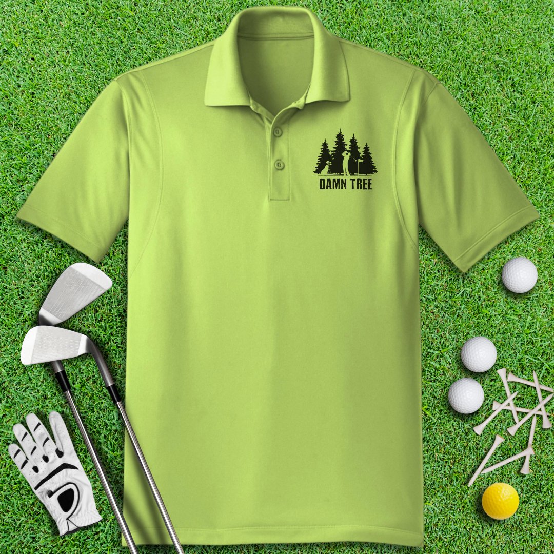 Damn Tree Polo Shirt - TeeHee Golf Gear