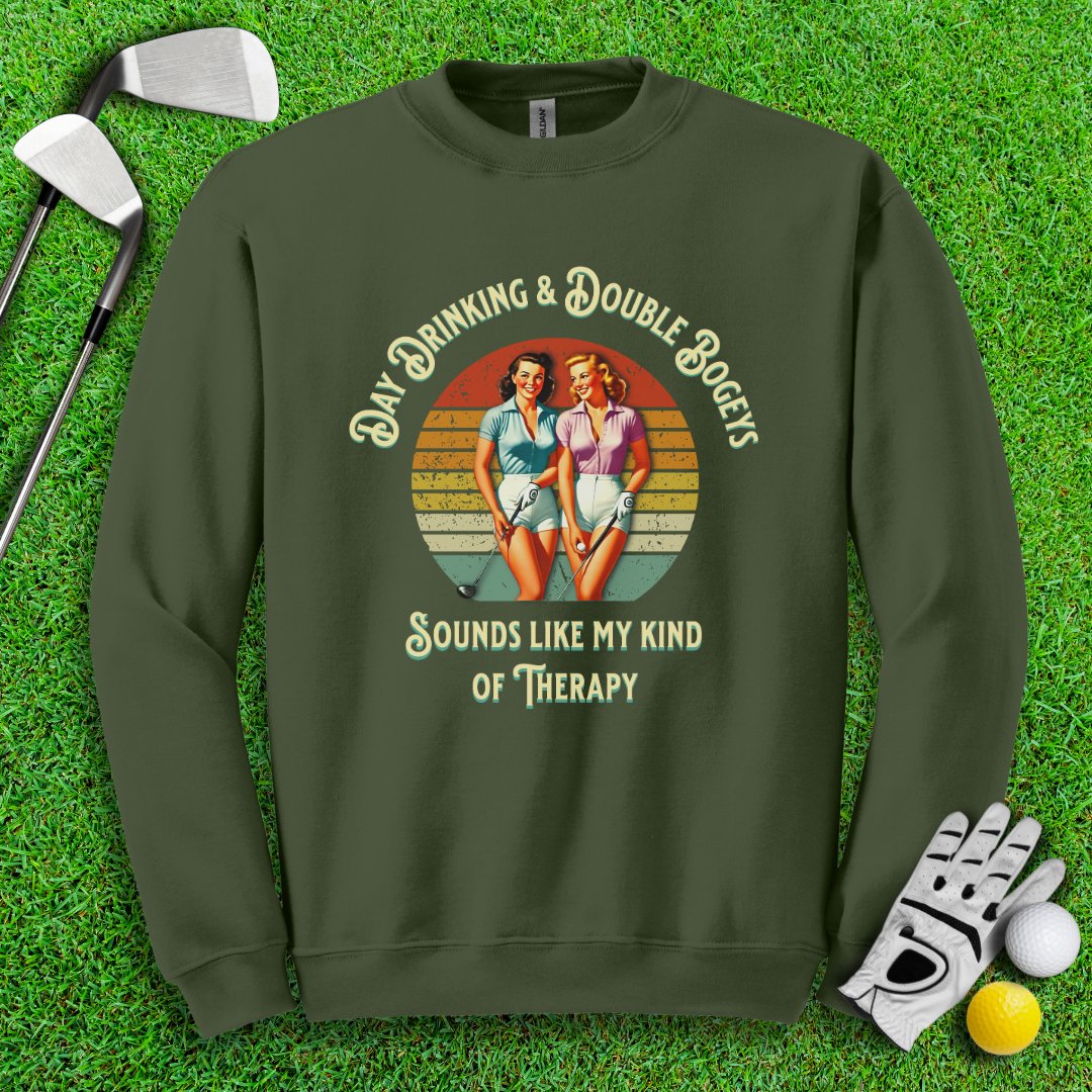 Day Drinking & Double Bogeys Crewneck - TeeHee Golf Gear