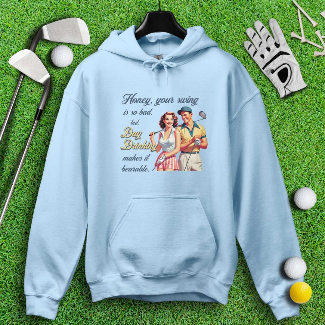 Day Drinking Makes It Bearable Hoodie - TeeHee Golf Gear