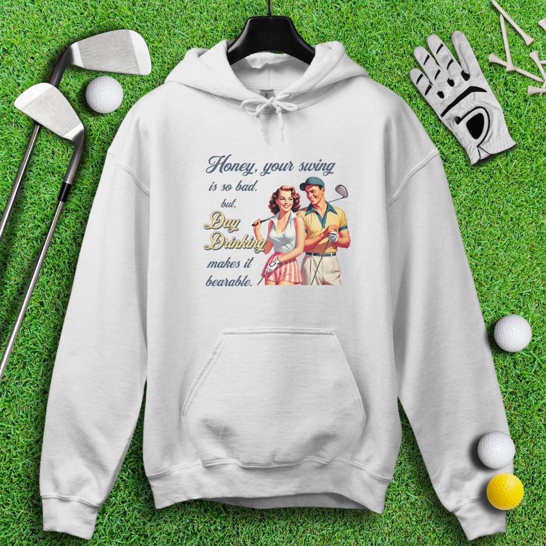 Day Drinking Makes It Bearable Hoodie - TeeHee Golf Gear