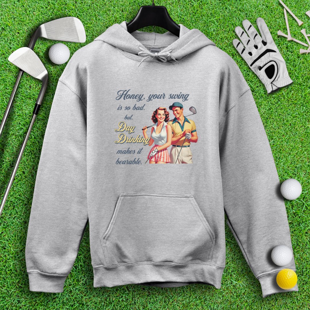 Day Drinking Makes It Bearable Hoodie - TeeHee Golf Gear