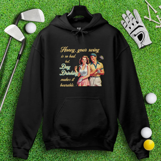 Day Drinking Makes It Bearable Hoodie - TeeHee Golf Gear