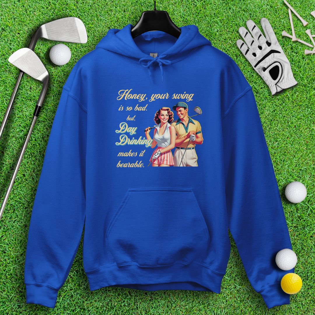 Day Drinking Makes It Bearable Hoodie - TeeHee Golf Gear