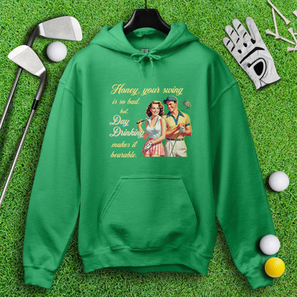 Day Drinking Makes It Bearable Hoodie - TeeHee Golf Gear