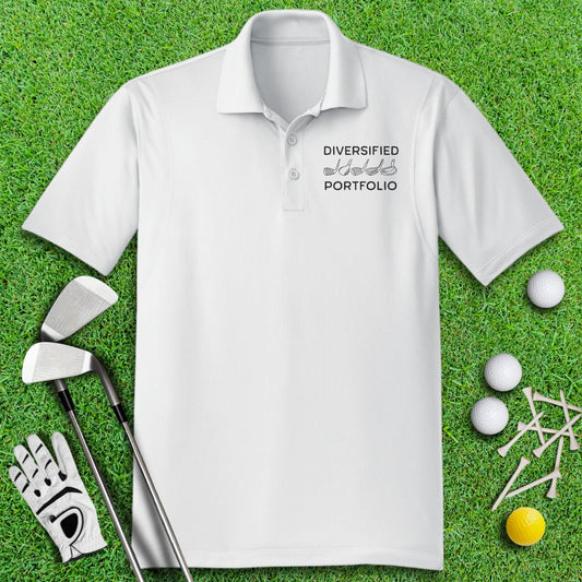 Diversified Portfolio Golfer Polo Shirt - TeeHee Golf Gear