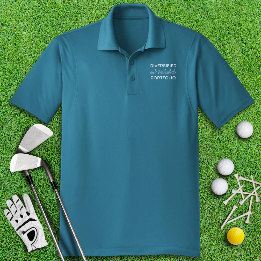 Diversified Portfolio Golfer Polo Shirt - TeeHee Golf Gear