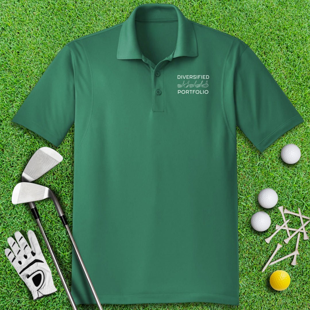 Diversified Portfolio Golfer Polo Shirt - TeeHee Golf Gear
