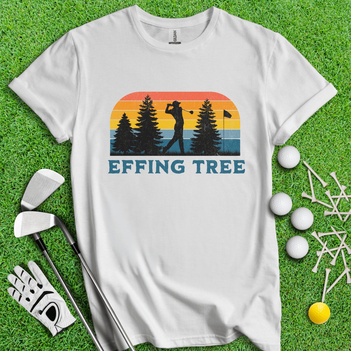 Effing Tree Retro T - Shirt - TeeHee Golf Gear