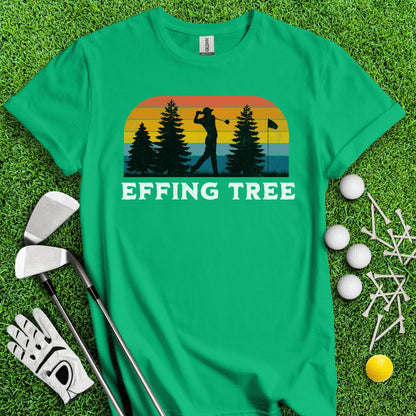 Effing Tree Retro T - Shirt - TeeHee Golf Gear