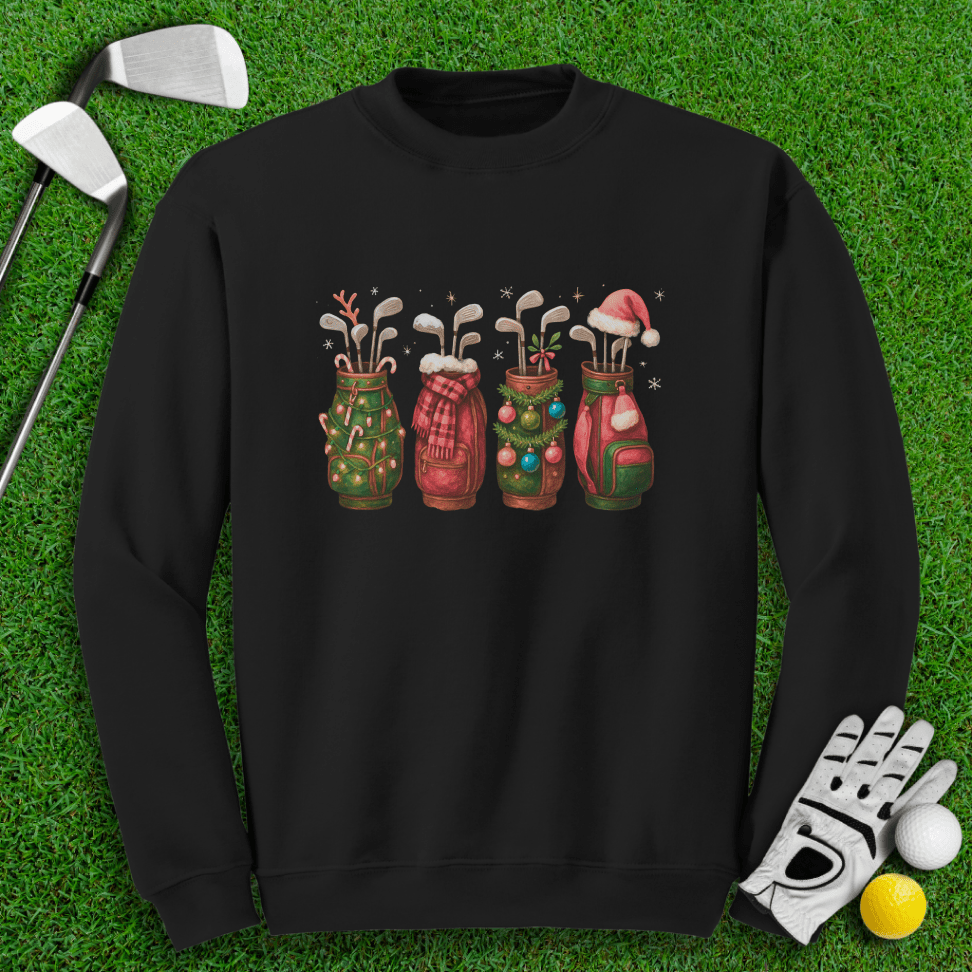 Festive Golf Bags Crewneck - TeeHee Golf Gear