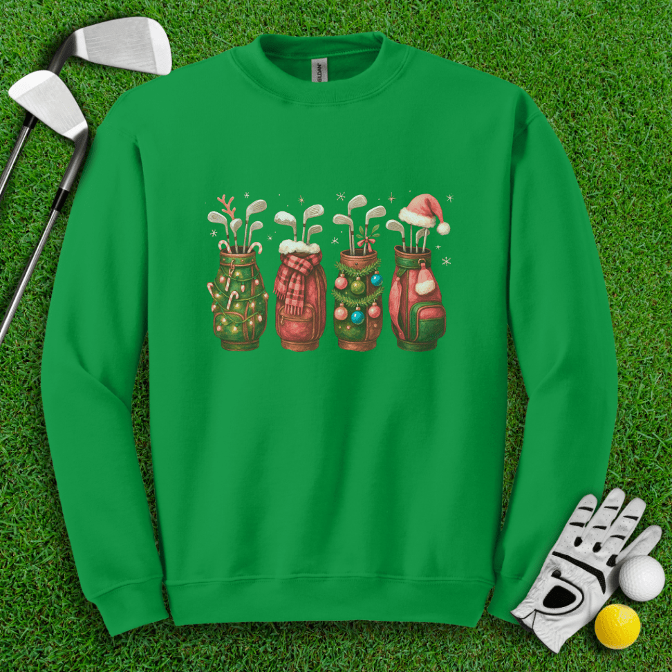 Festive Golf Bags Crewneck - TeeHee Golf Gear