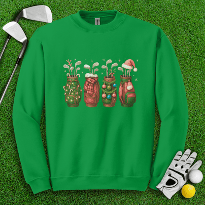 Festive Golf Bags Crewneck - TeeHee Golf Gear