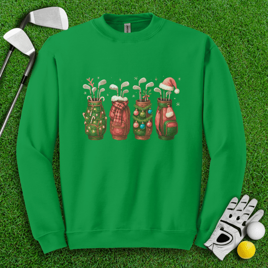 Festive Golf Bags Crewneck - TeeHee Golf Gear