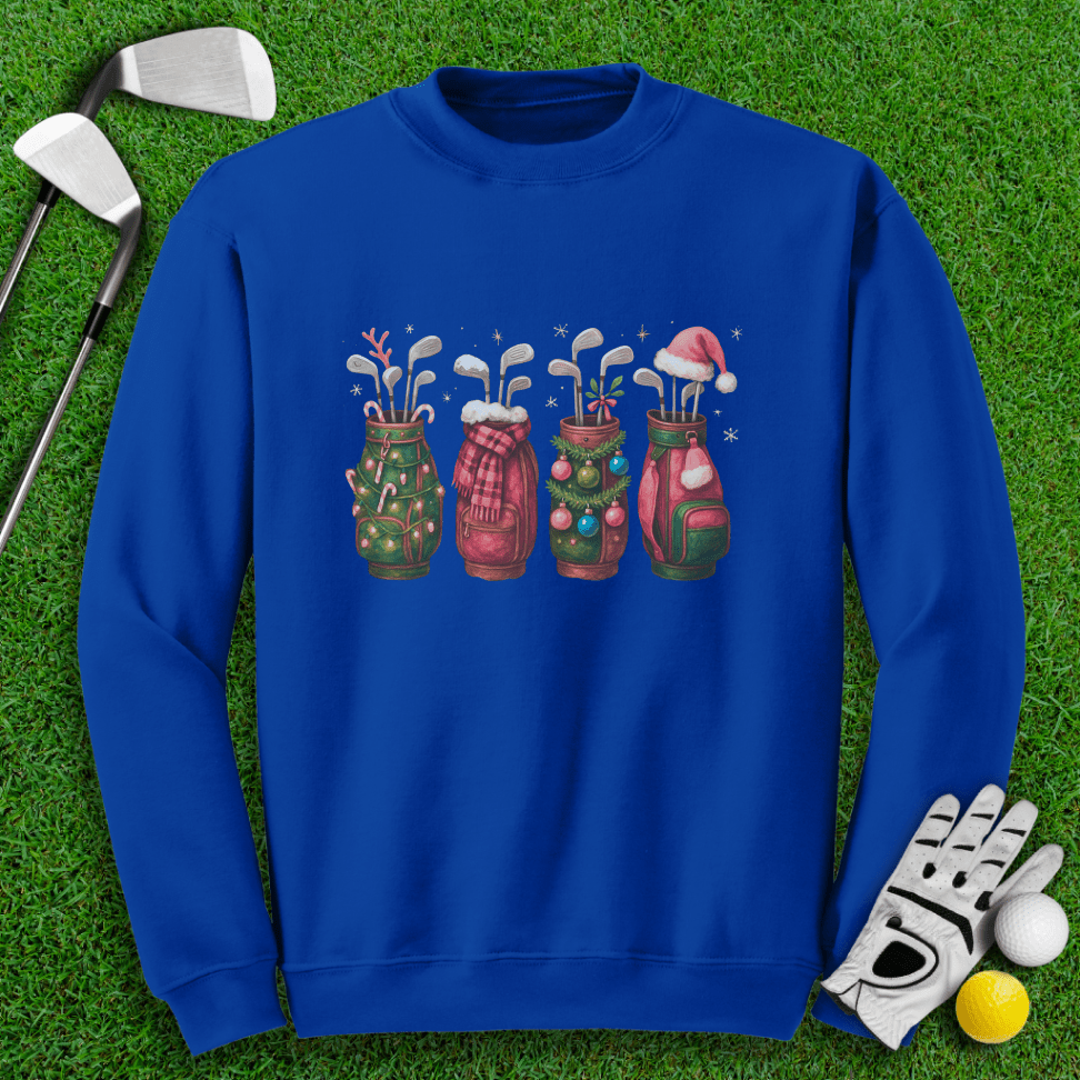 Festive Golf Bags Crewneck - TeeHee Golf Gear