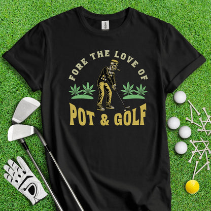 Fore The Love of Golf Retro T - Shirt - TeeHee Golf Gear