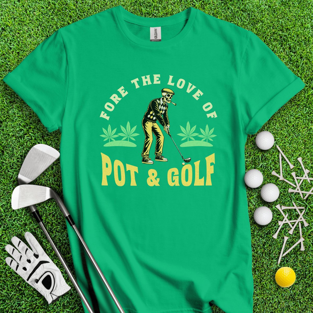 Fore The Love of Golf Retro T - Shirt - TeeHee Golf Gear