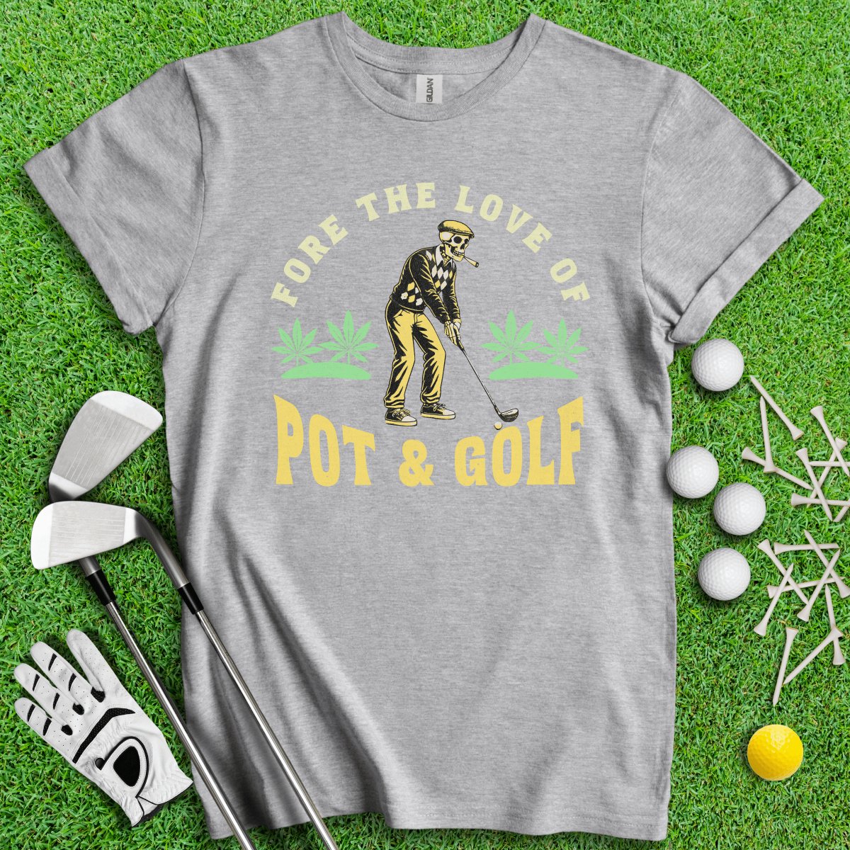 Fore The Love of Golf Retro T - Shirt - TeeHee Golf Gear