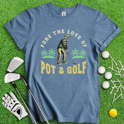 Fore The Love of Golf Retro T - Shirt - TeeHee Golf Gear