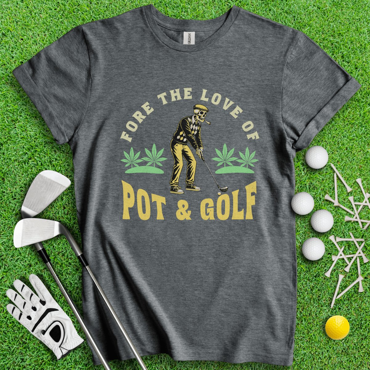 Fore The Love of Golf Retro T - Shirt - TeeHee Golf Gear