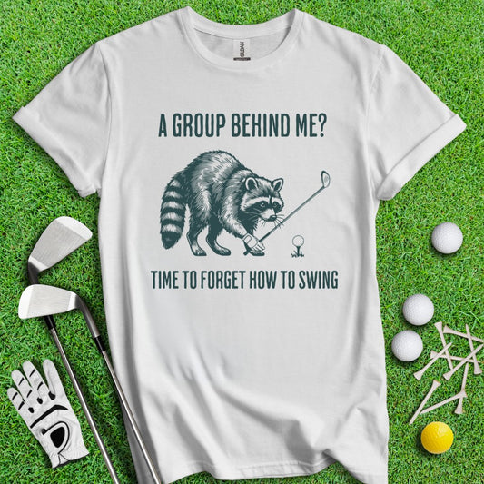 Forget How to Swing Raccoon T-shirt - TeeHee Golf Gear