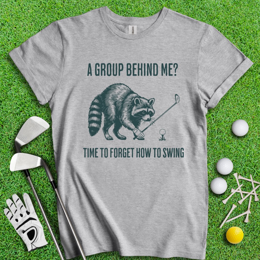 Forget How to Swing Raccoon T-shirt - TeeHee Golf Gear