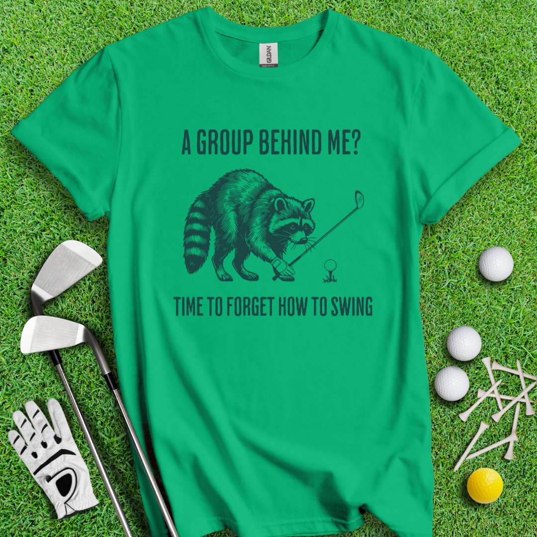 Forget How to Swing Raccoon T-shirt - TeeHee Golf Gear