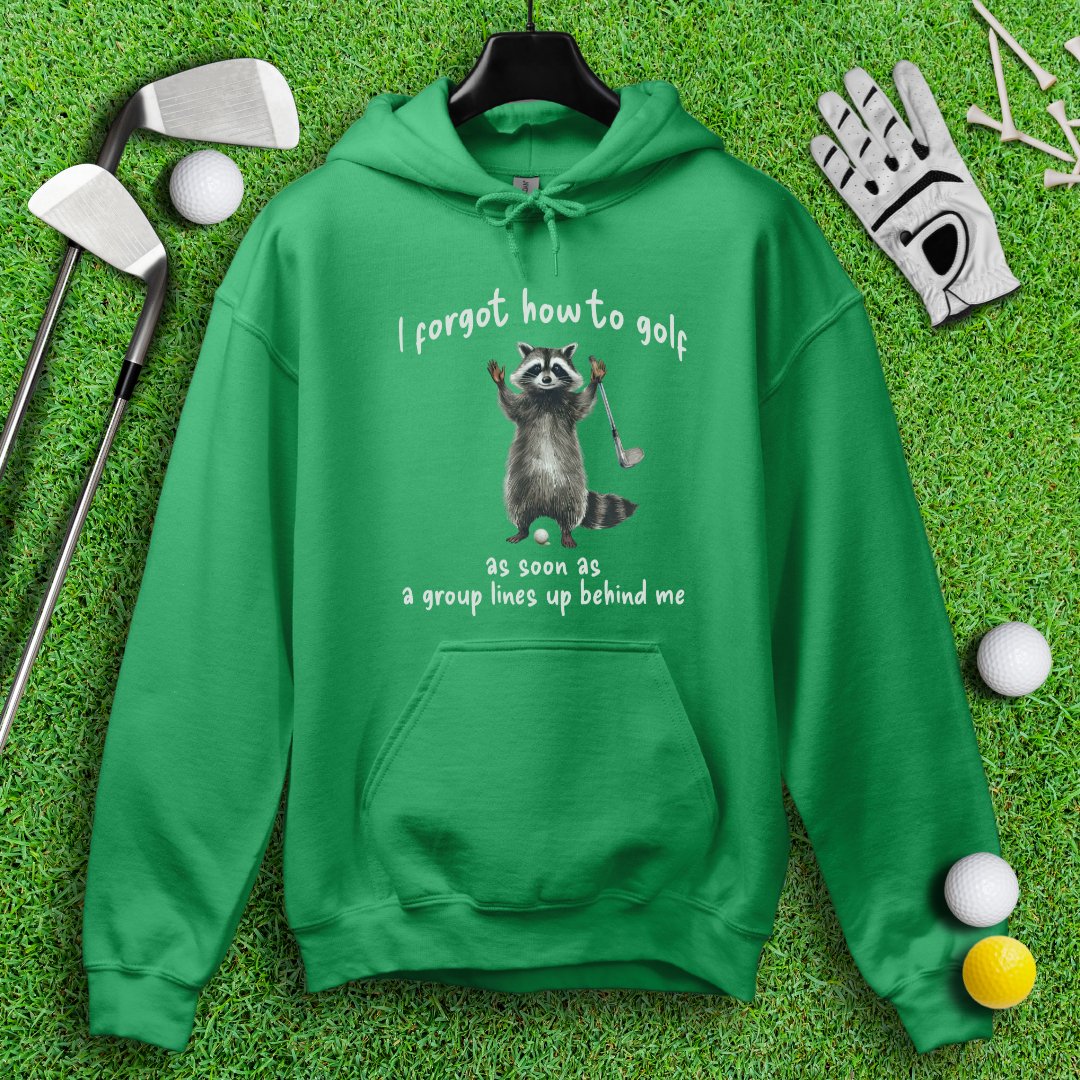 Forgot How to Golf Raccoon Hoodie - TeeHee Golf Gear