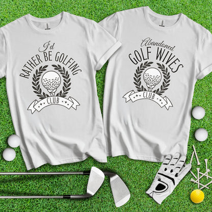 Funny Golf Couple T - Shirt - TeeHee Golf Gear