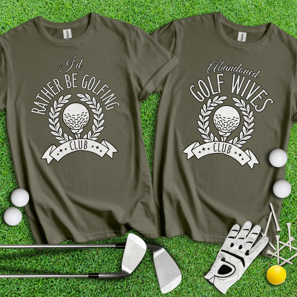 Funny Golf Couple T - Shirt - TeeHee Golf Gear