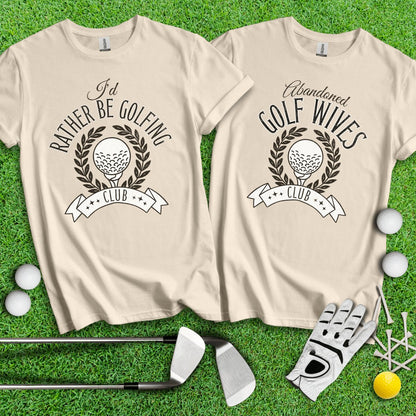 Funny Golf Couple T - Shirt - TeeHee Golf Gear