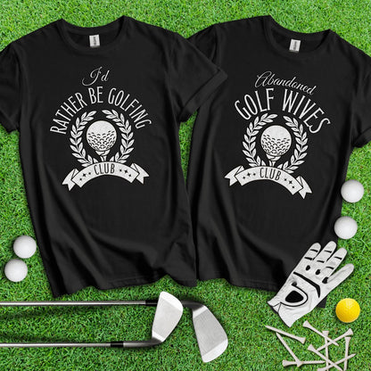 Funny Golf Couple T - Shirt - TeeHee Golf Gear