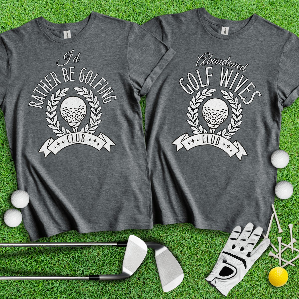 Funny Golf Couple T - Shirt - TeeHee Golf Gear