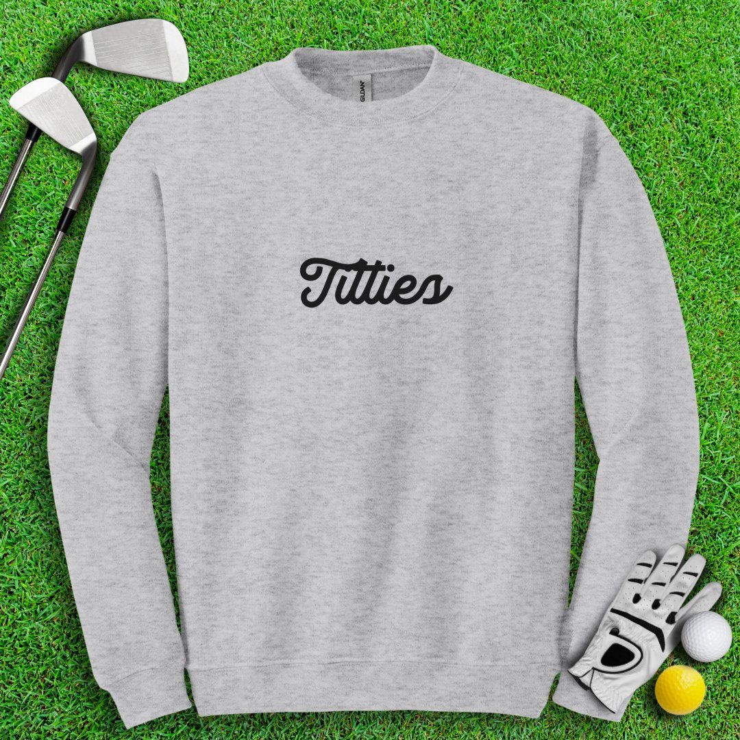 Funny Golf Not Titleist Crewneck - TeeHee Golf Gear