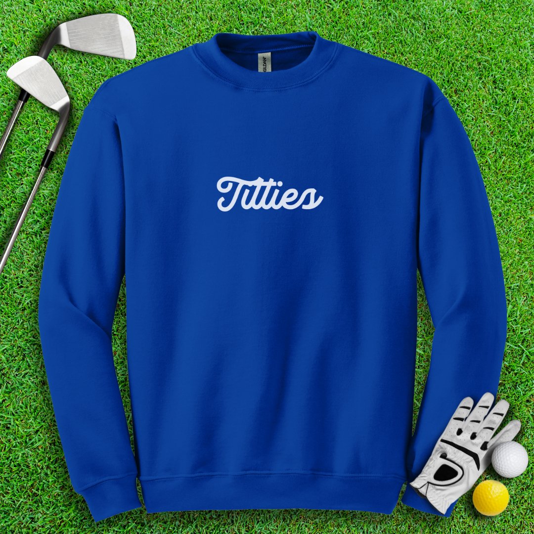 Funny Golf Not Titleist Crewneck - TeeHee Golf Gear