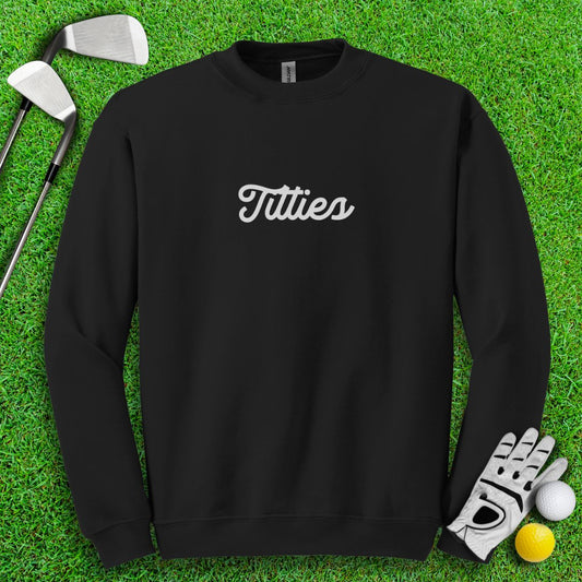 Funny Golf Not Titleist Crewneck - TeeHee Golf Gear