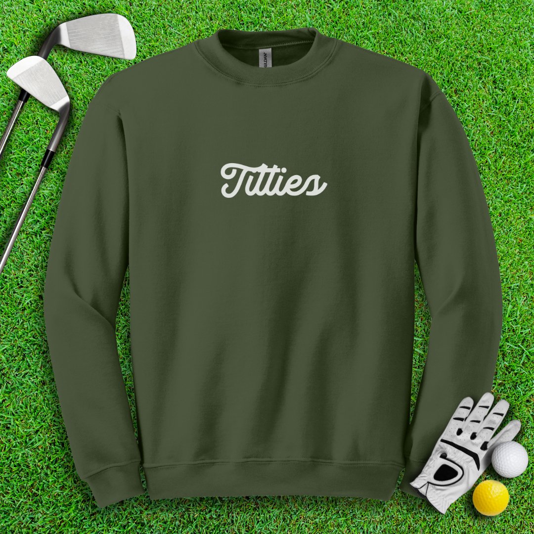 Funny Golf Not Titleist Crewneck - TeeHee Golf Gear