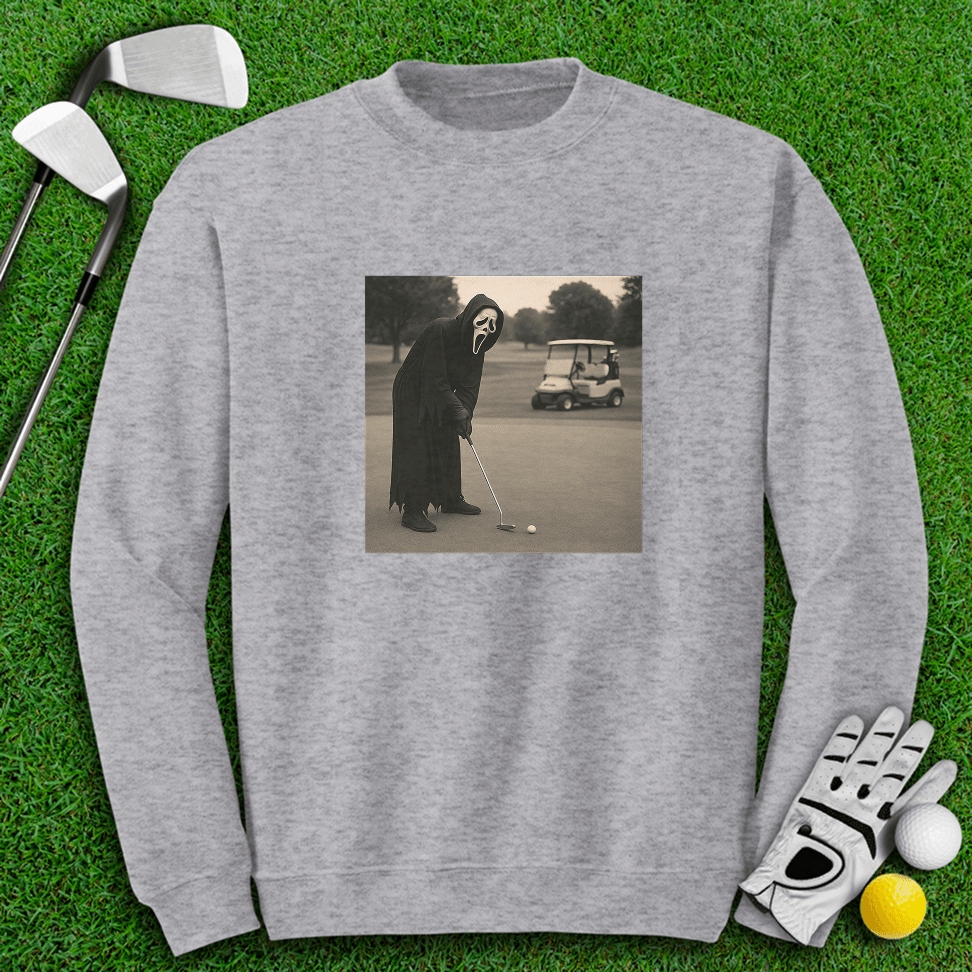 Ghostface Long Putt Crewneck - TeeHee Golf Gear