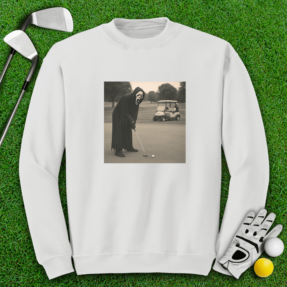 Ghostface Long Putt Crewneck - TeeHee Golf Gear