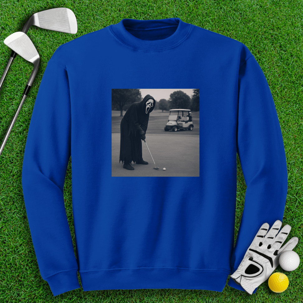 Ghostface Long Putt Crewneck - TeeHee Golf Gear