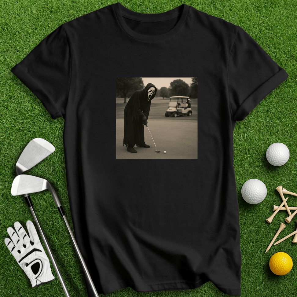 Ghostface Long Putt T-shirt - TeeHee Golf Gear