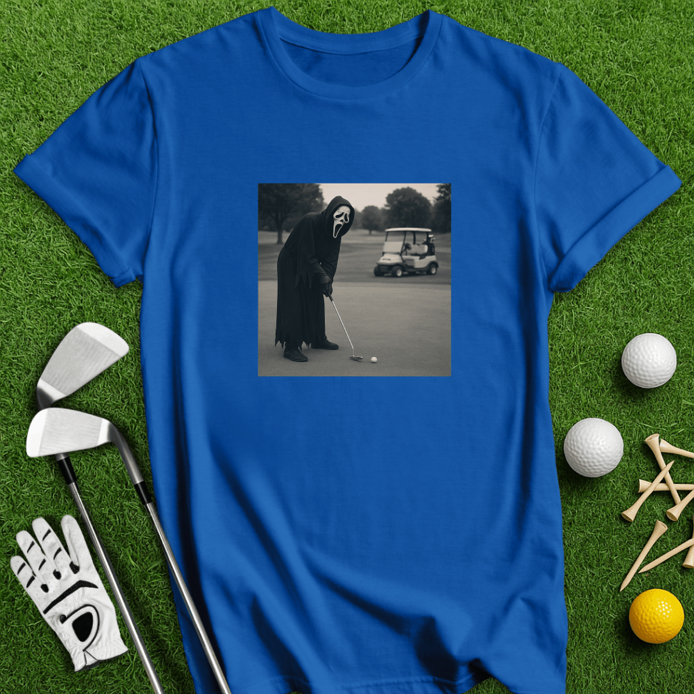 Ghostface Long Putt T-shirt - TeeHee Golf Gear