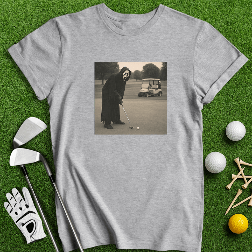 Ghostface Long Putt T-shirt - TeeHee Golf Gear