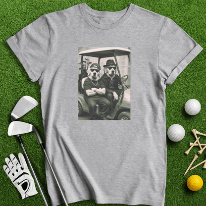 Golden Retriever Gangster Golfer T-shirt - TeeHee Golf Gear