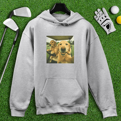 Golden Retriever Golfers Selfie Hoodie - TeeHee Golf Gear