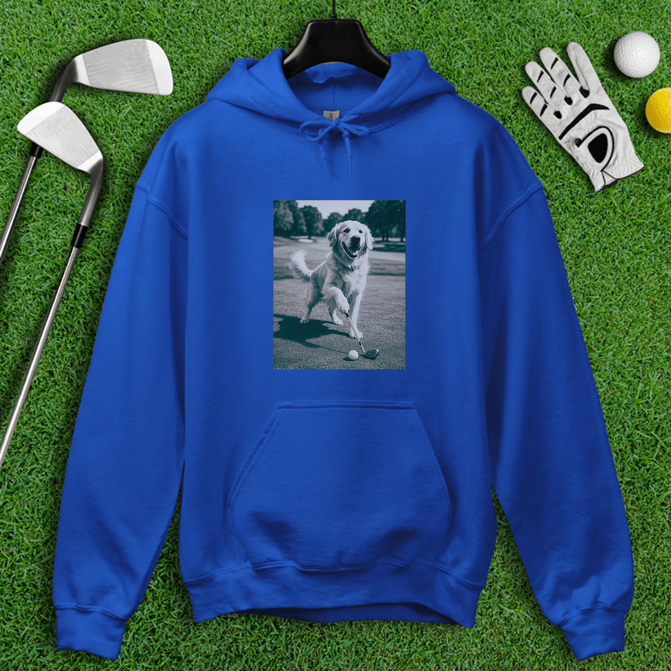 Golden Retriever Golfing Hoodie - TeeHee Golf Gear