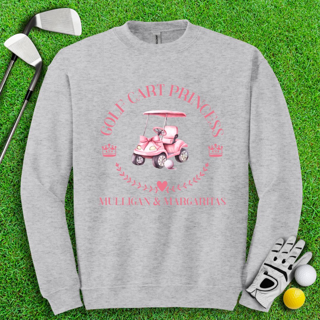 Golf Cart Princess Crewneck - TeeHee Golf Gear