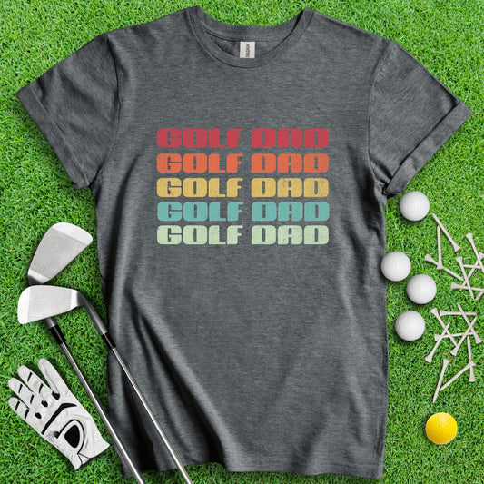 Golf Dad Retro Font T - Shirt - TeeHee Golf Gear