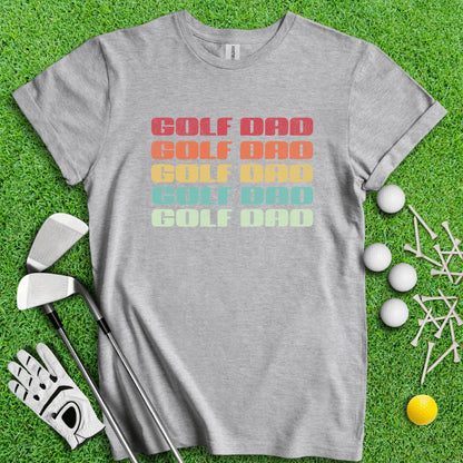Golf Dad Retro Font T - Shirt - TeeHee Golf Gear