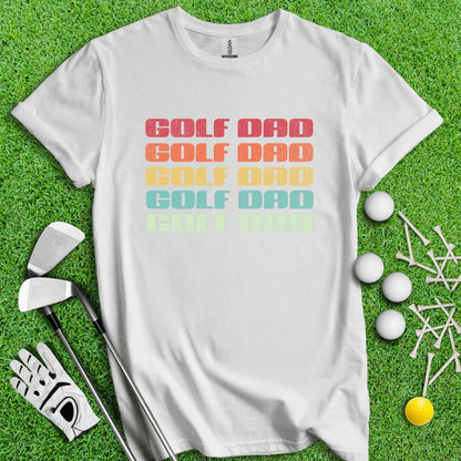 Golf Dad Retro Font T - Shirt - TeeHee Golf Gear