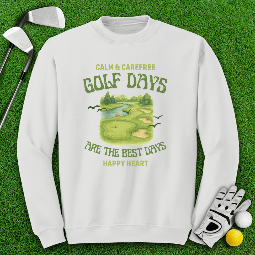 Golf Days Best Days Crewneck - TeeHee Golf Gear